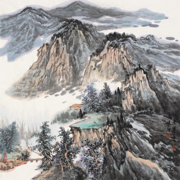 刘奉林作品《草原系列》68×68cm